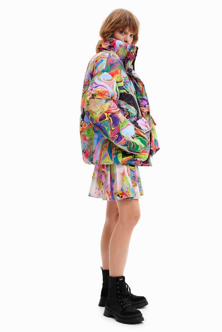 Chaqueta Puffer Desigual Maria Escote oversize padded Mujer | QTE618973