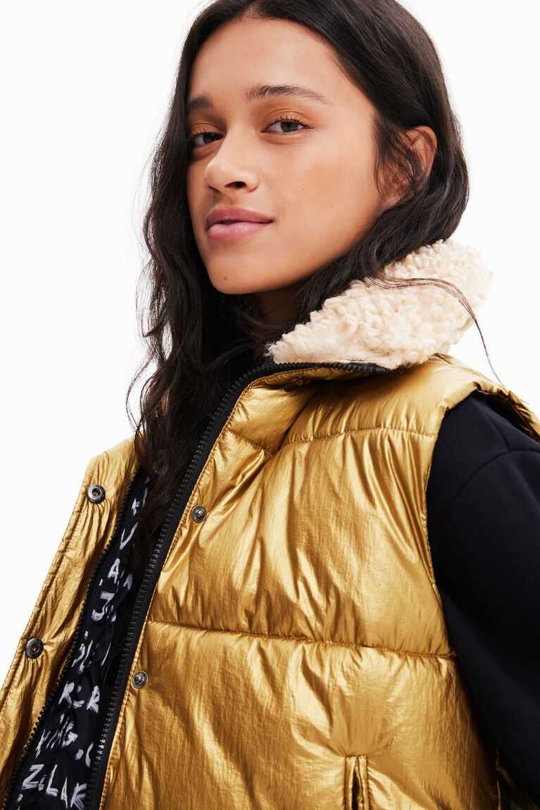 Chaquetas Desigual Acolchado fleece gilet Mujer | WTX016459