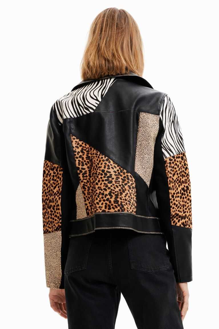 Chaquetas Desigual Animal print biker Mujer | VCU943026