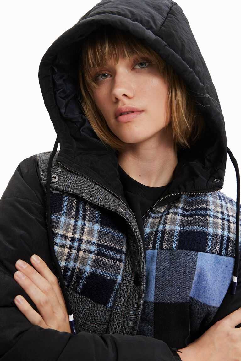 Chaquetas Desigual Corta padded patchwork Mujer | BIE130456