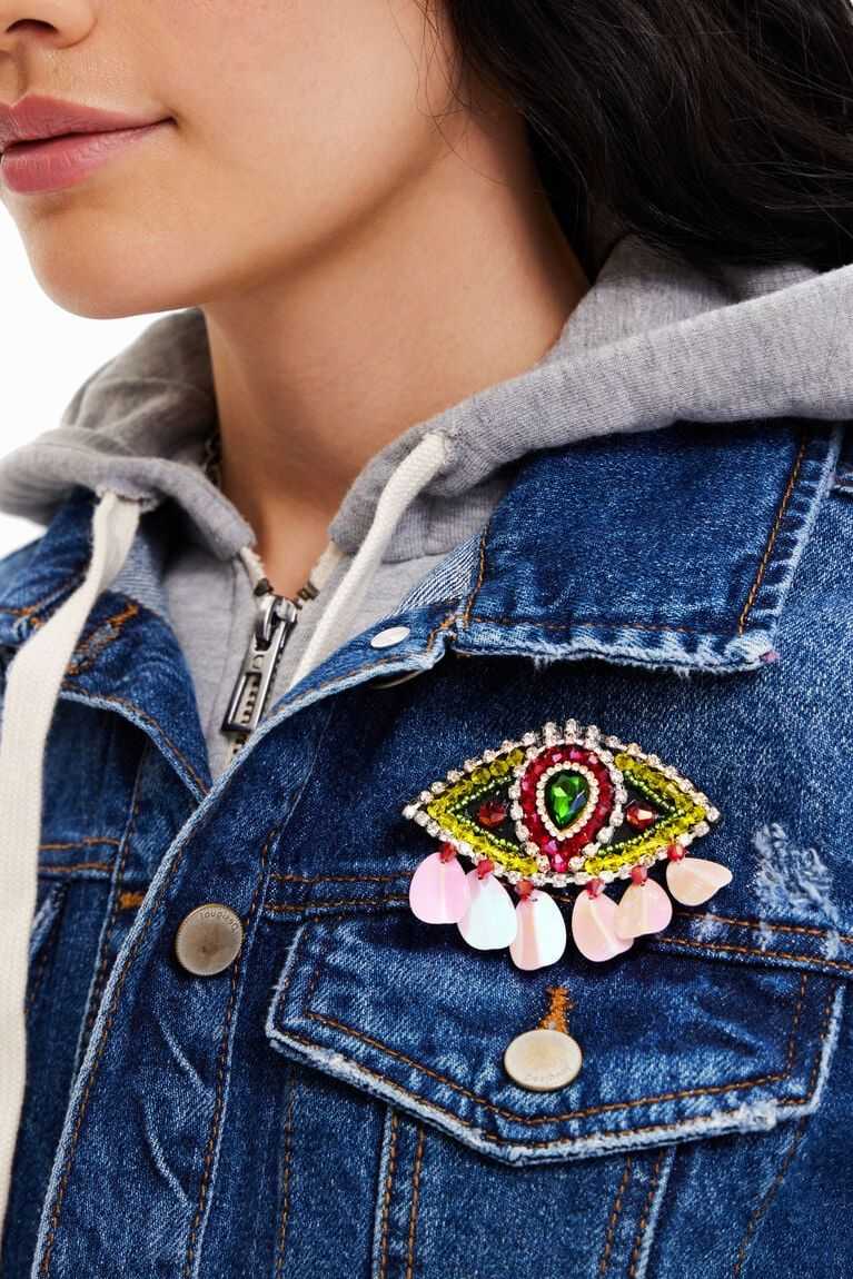 Chaquetas Desigual Encapuchado denim Mujer | NYP723598