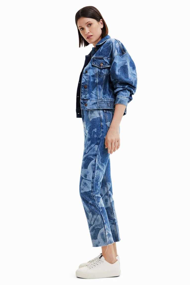 Chaquetas Desigual Floral denim Mujer | VKP351672