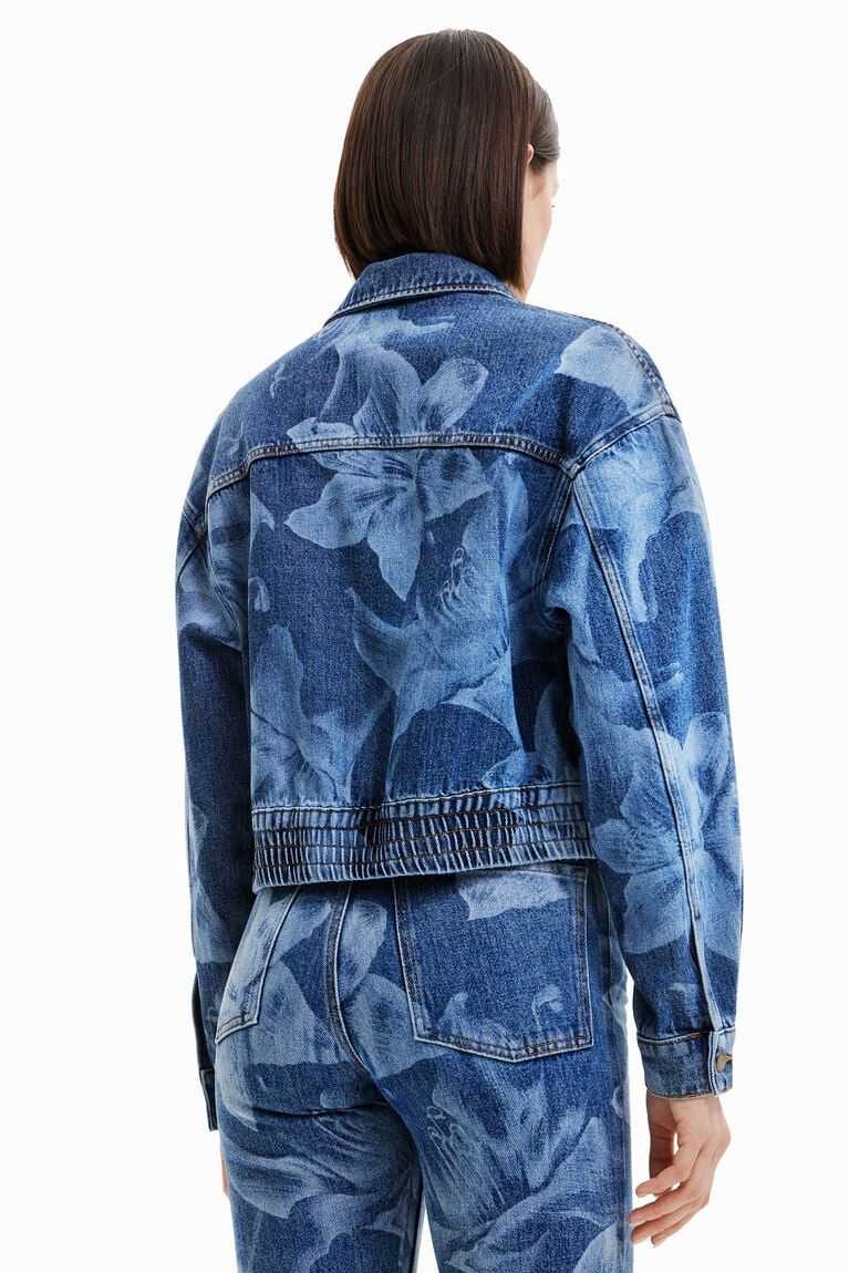 Chaquetas Desigual Floral denim Mujer | VKP351672