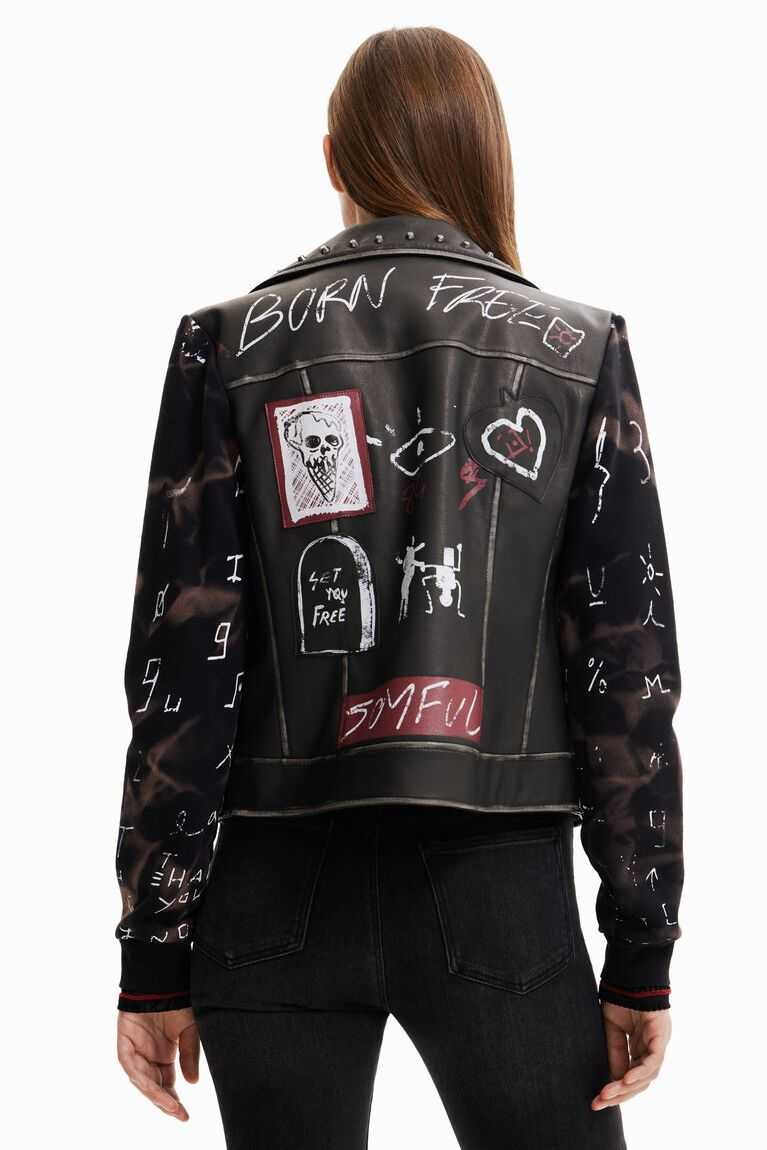 Chaquetas Desigual Híbrido biker Mujer | XIF874159