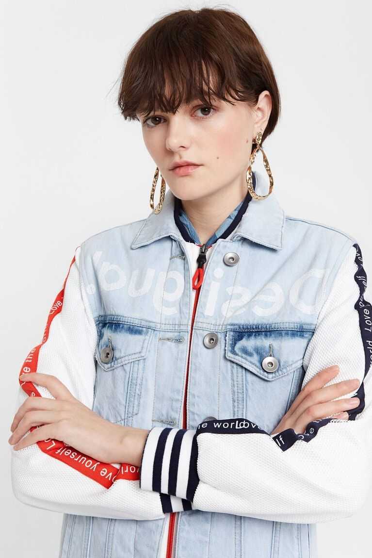 Chaquetas Desigual Jean and sporty patch Mujer | VMN345168