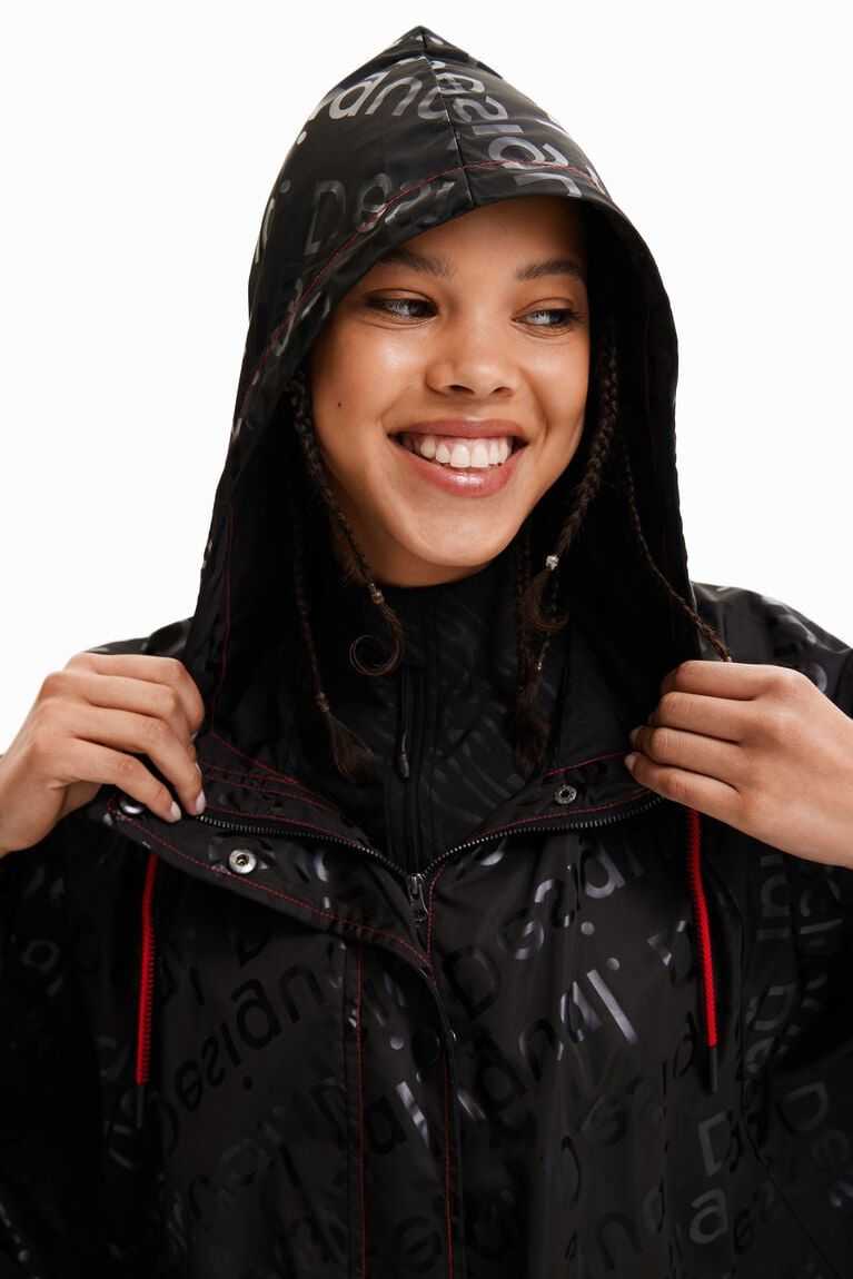 Chaquetas Desigual Logo raincoat Mujer | ZUR910476