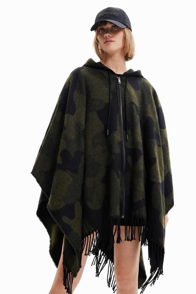 Chaquetas Desigual Military poncho Mujer | SHL732816