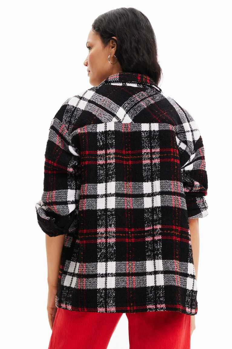 Chaquetas Desigual Plaid straight Mujer | BWR075461