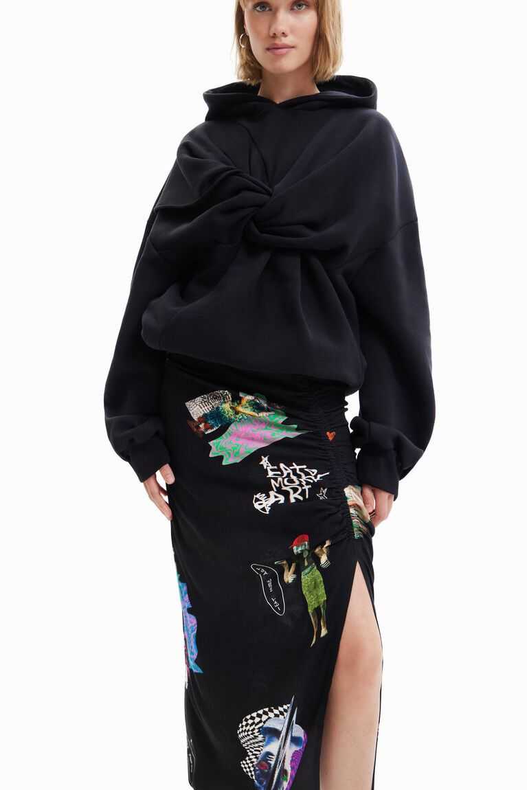 Falda Desigual Collage slim midi Mujer | AFP451830