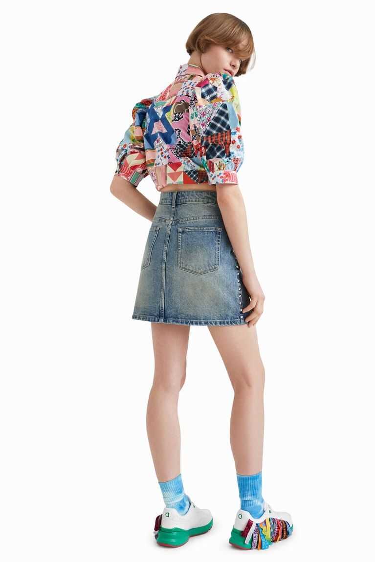 Falda Desigual Johnson Hartig studded miniskirt Mujer | BRI913826