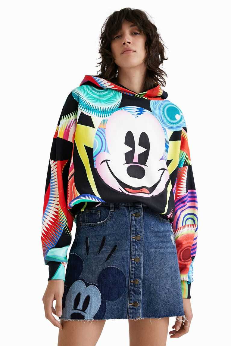 Falda Desigual Mickey Mouse patchwork miniskirt Mujer | DZG849713