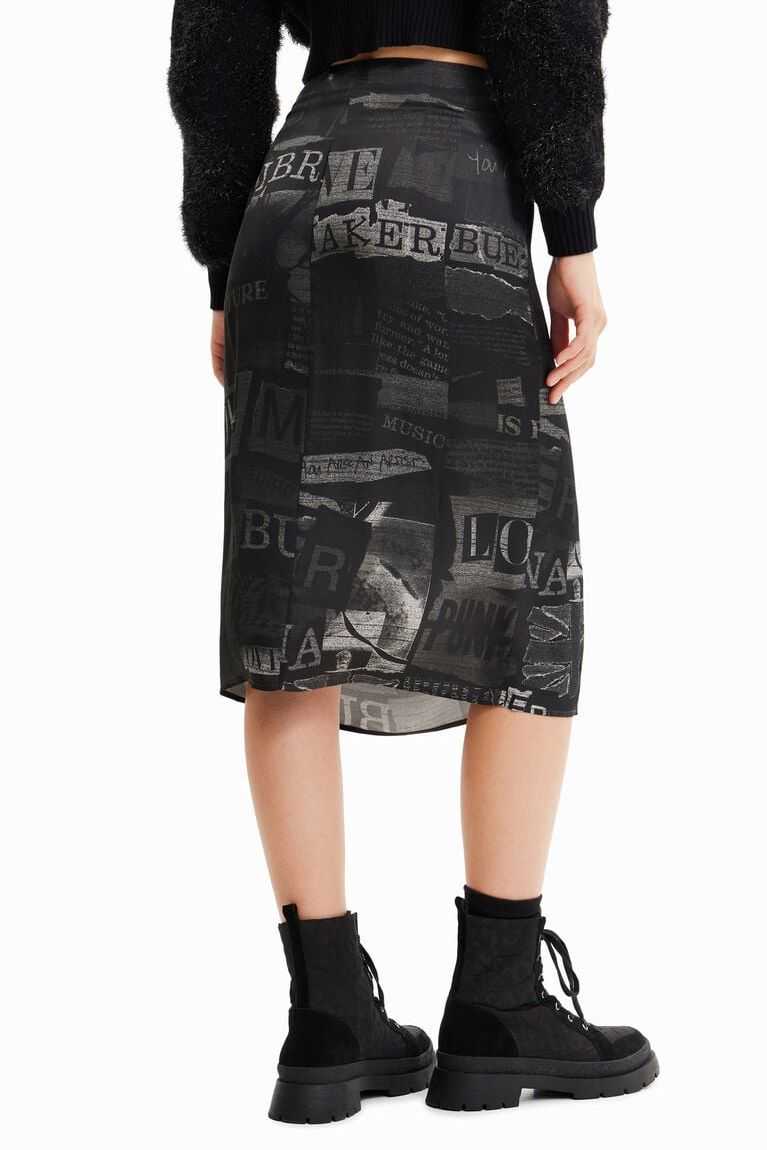 Falda Desigual Skirt Mujer | GFB421385