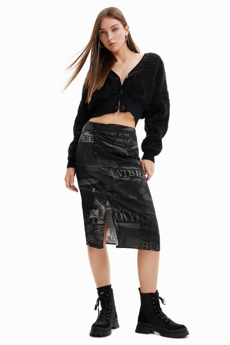 Falda Desigual Skirt Mujer | GFB421385