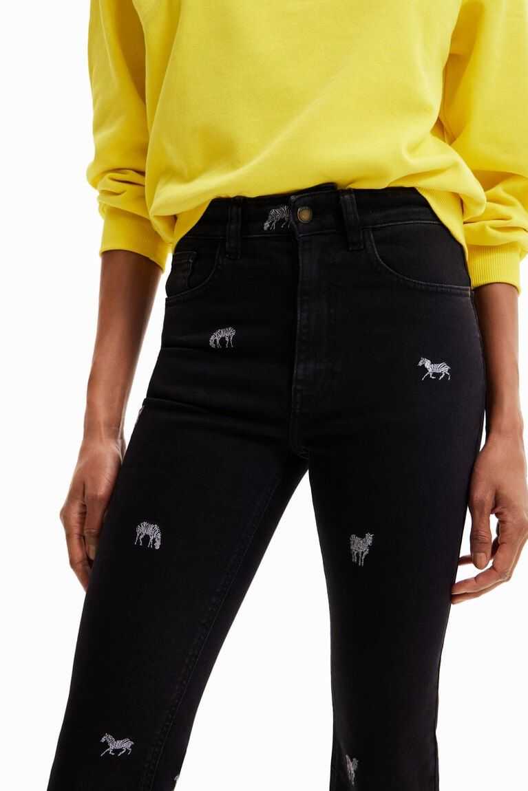 Jeans Desigual Cropped flared Mujer | TJF930174