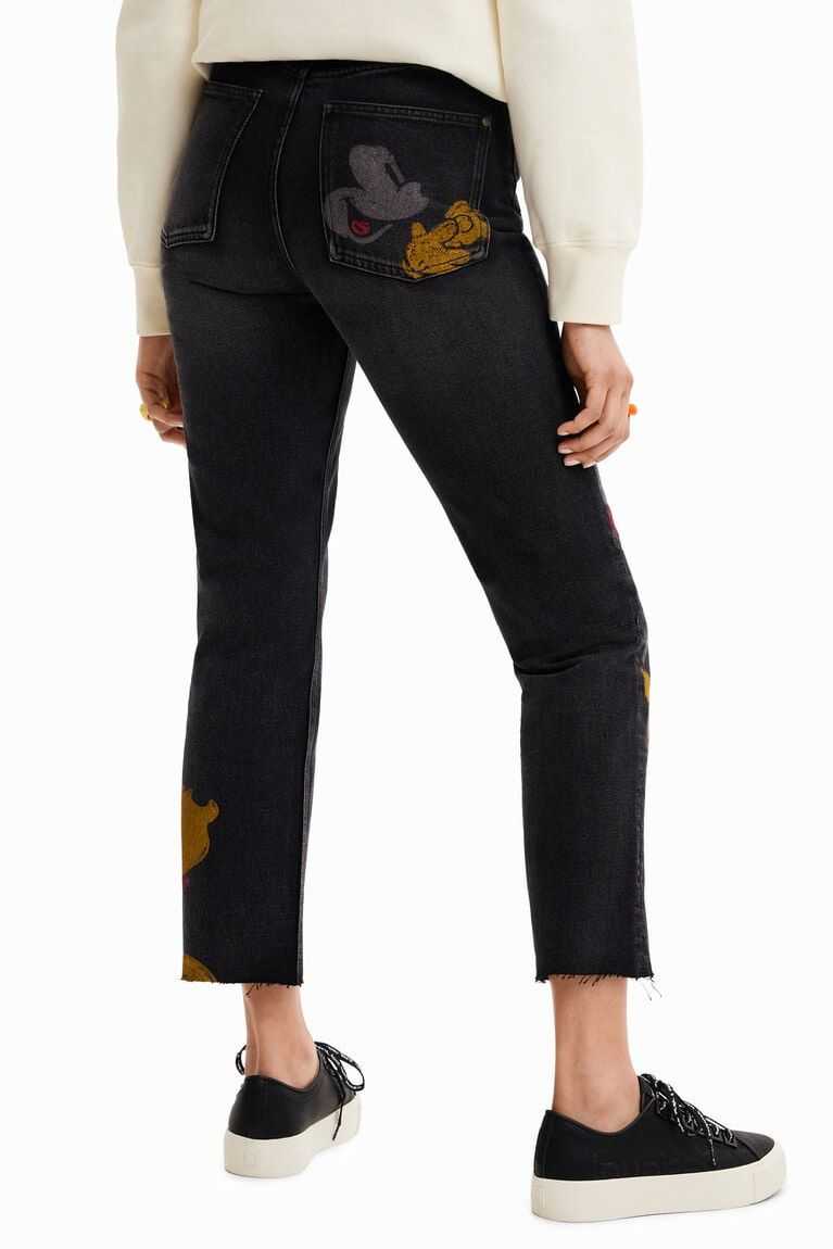 Jeans Desigual Directo cropped Disney's Mickey Mouse Mujer | VUG821349