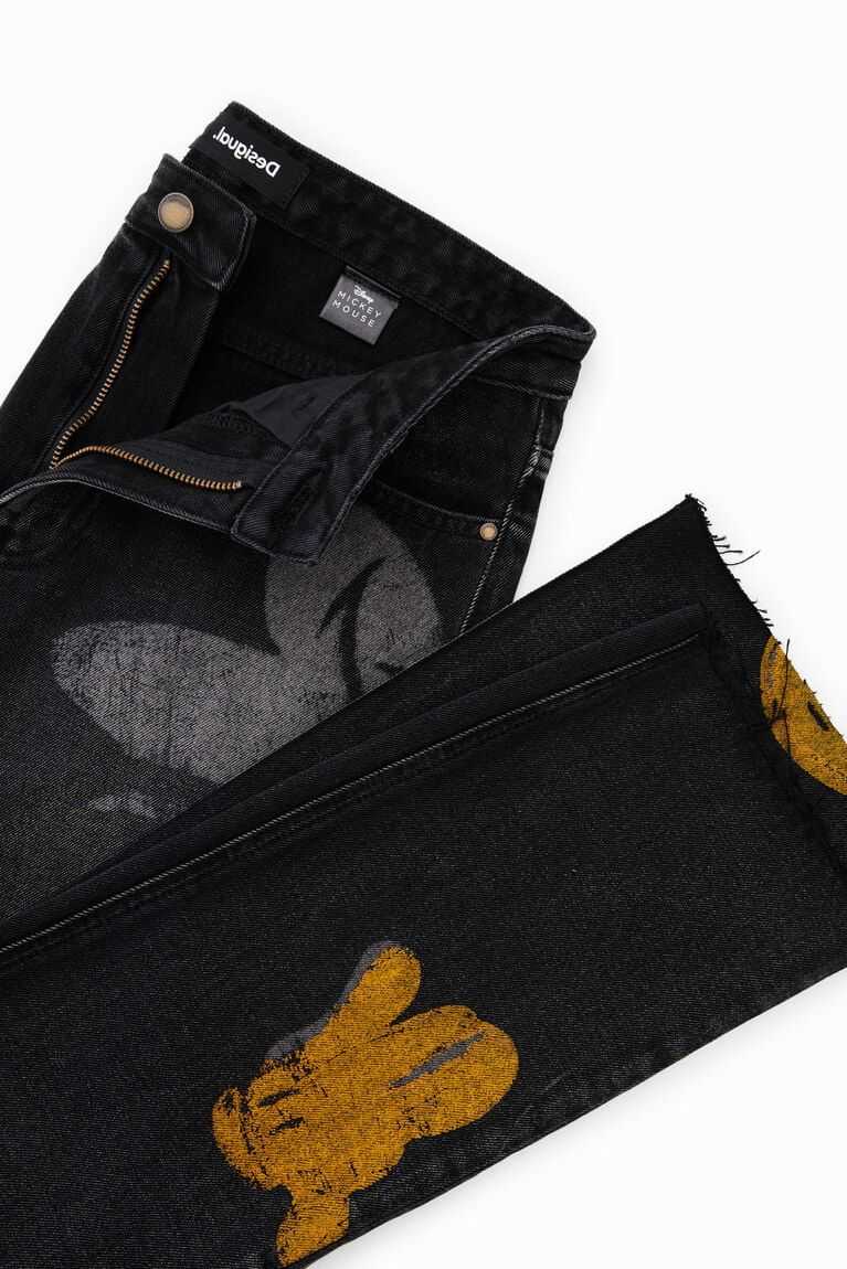 Jeans Desigual Directo cropped Disney's Mickey Mouse Mujer | VUG821349