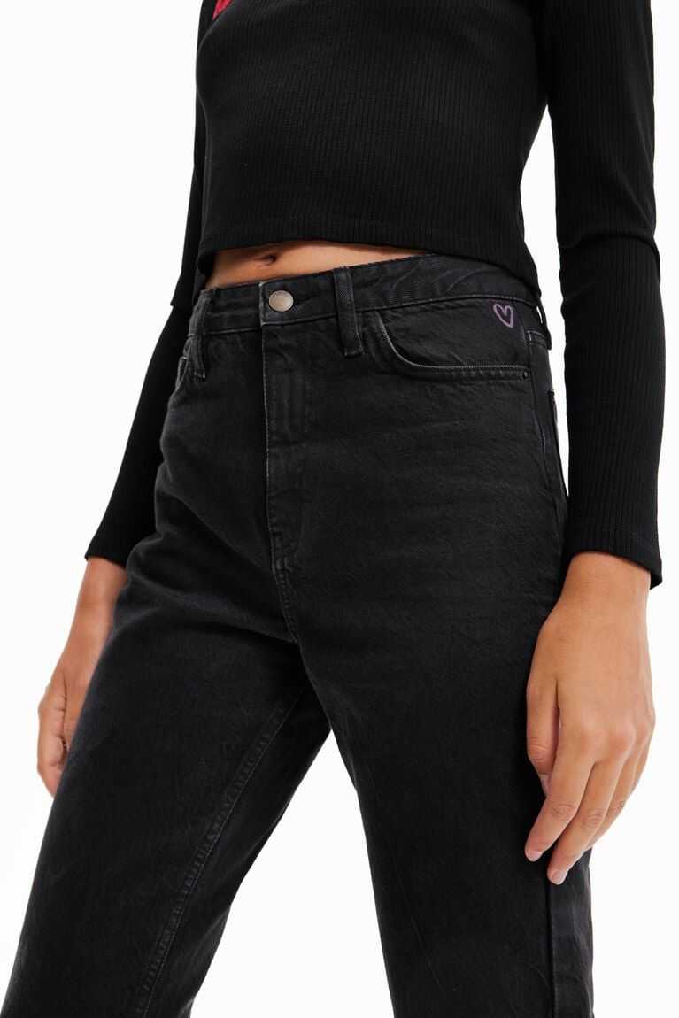 Jeans Desigual Directo cropped Mujer | HUY674189