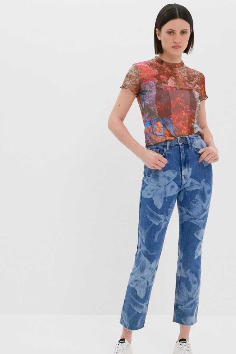 Jeans Desigual Directo cropped Mujer | MJW748916