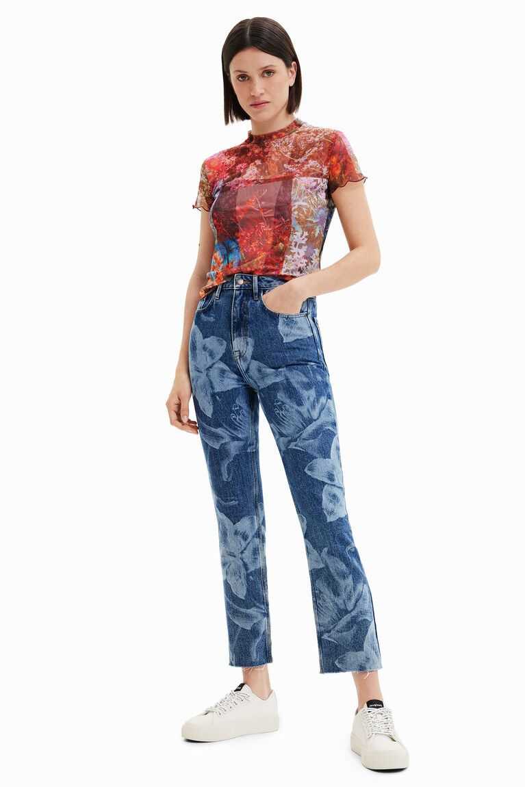 Jeans Desigual Directo cropped Mujer | MJW748916