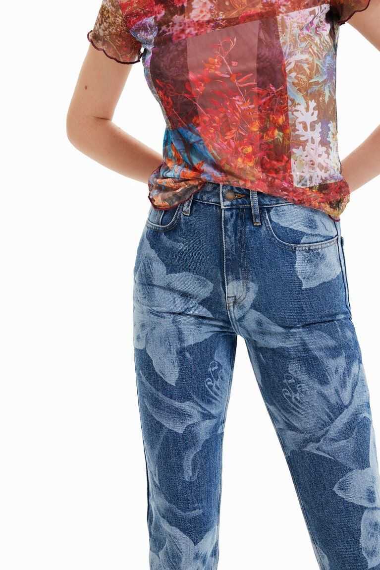 Jeans Desigual Directo cropped Mujer | MJW748916