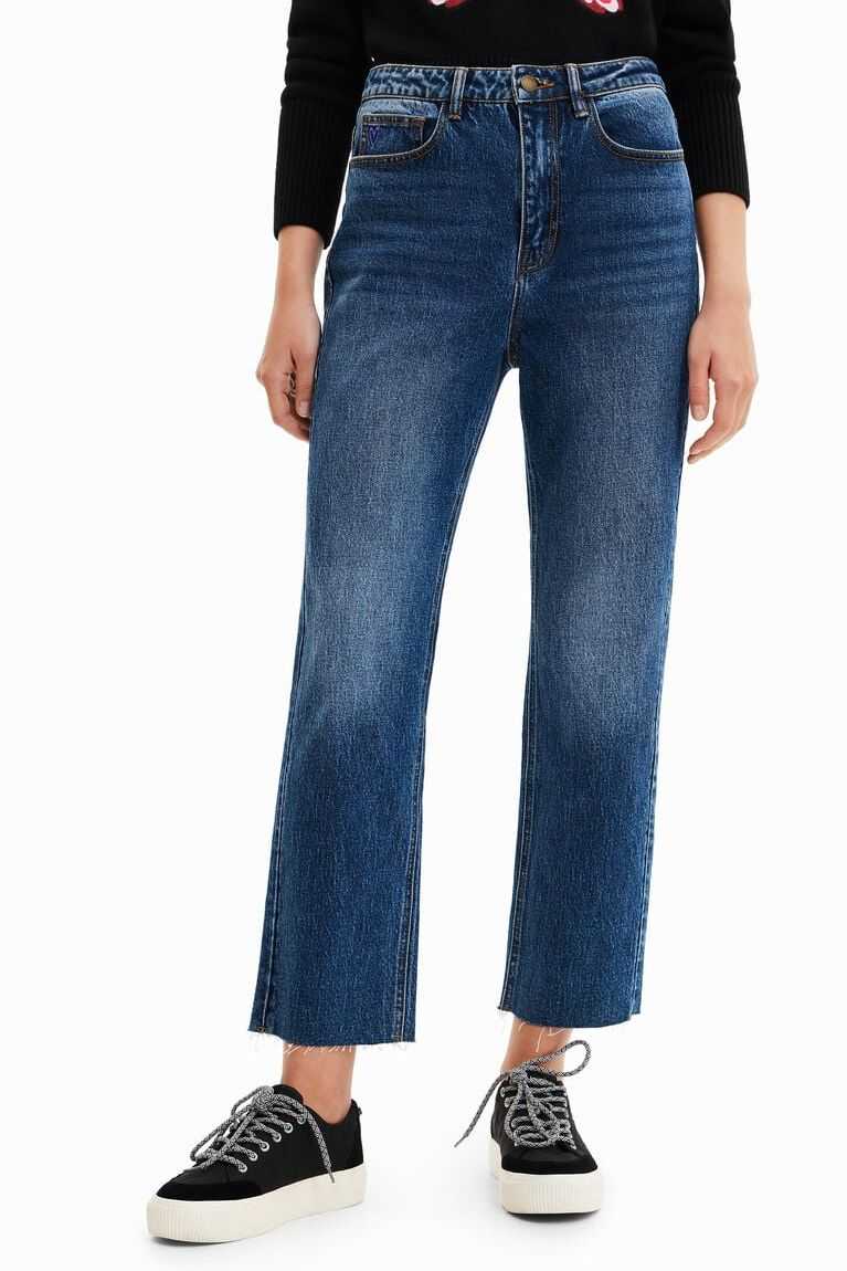 Jeans Desigual Directo cropped Mujer | WKA924315