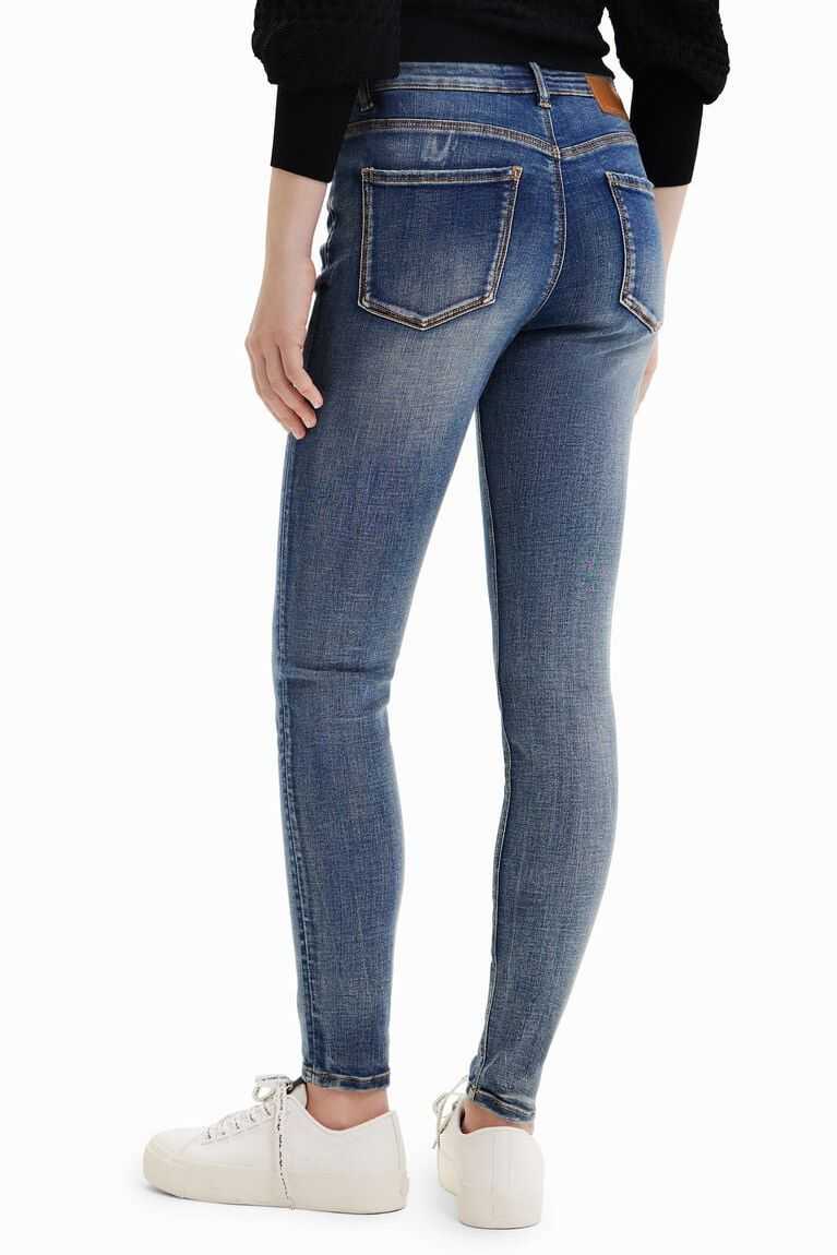 Jeans Desigual Flaco Mujer | UER315467