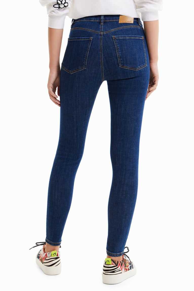 Jeans Desigual Flaco Mujer | ZBL956170