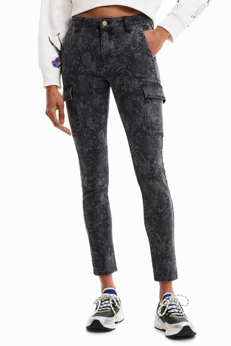 Jeans Desigual Flaco cargo Mujer | UDN249635