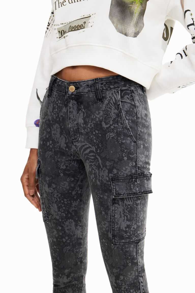 Jeans Desigual Flaco cargo Mujer | UDN249635