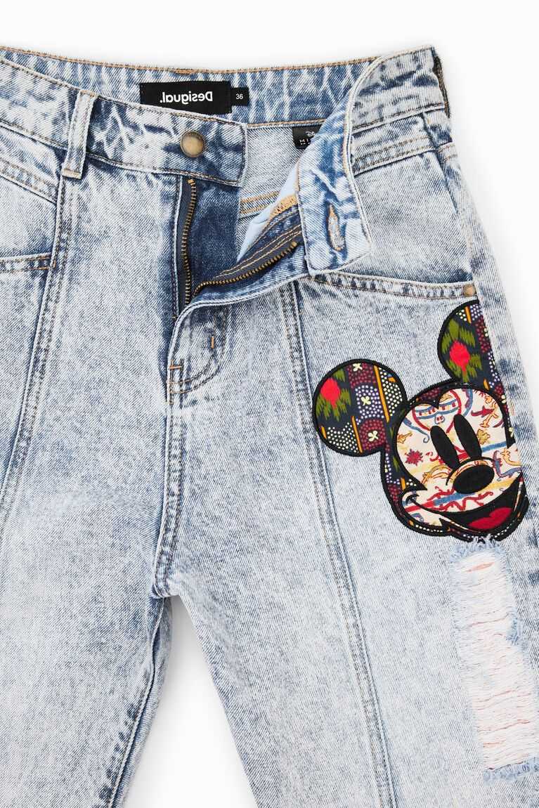 Jeans Desigual Relaxed featuring Disney's Mickey Mouse Mujer | GVK672938