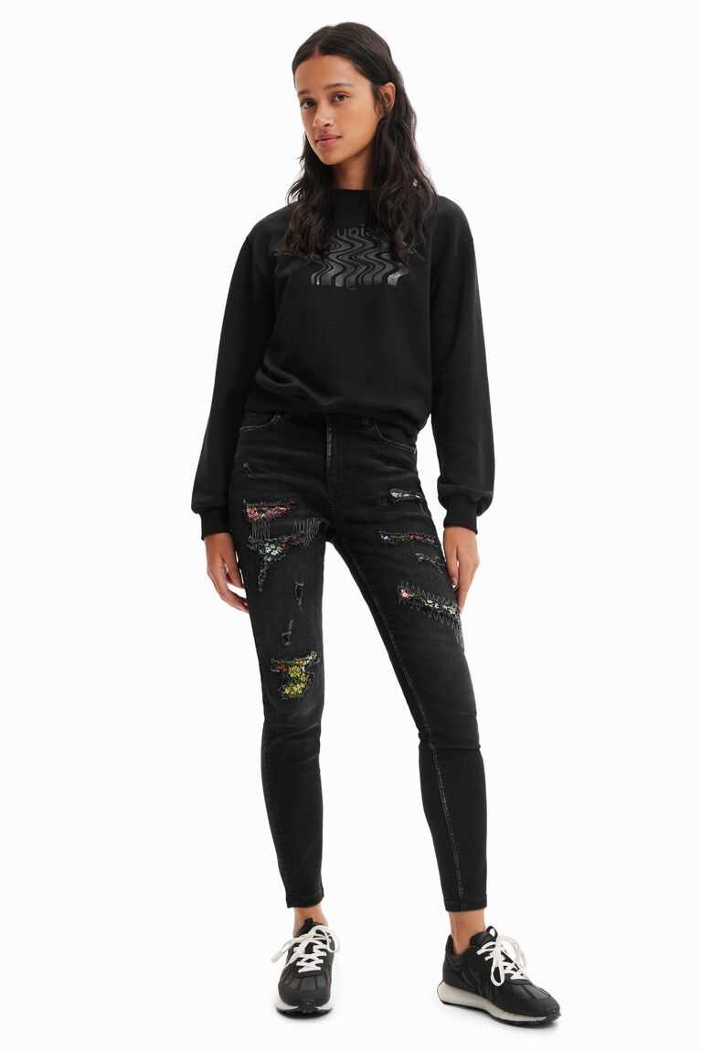 Jeans Desigual Ripped skinny Mujer | KCF086253