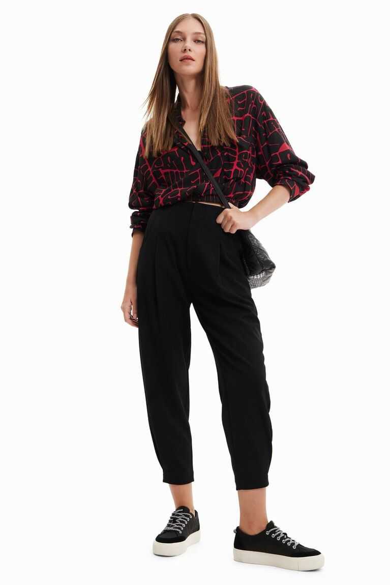 Leggins Desigual Cropped slouchy trousers Mujer | DSC068394