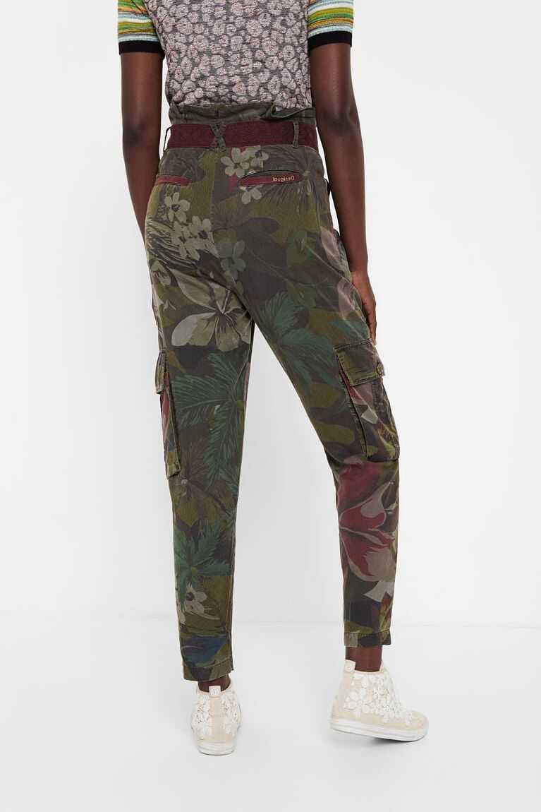 Leggins Desigual Floral Tencel cargo trousers Mujer | WPH592610