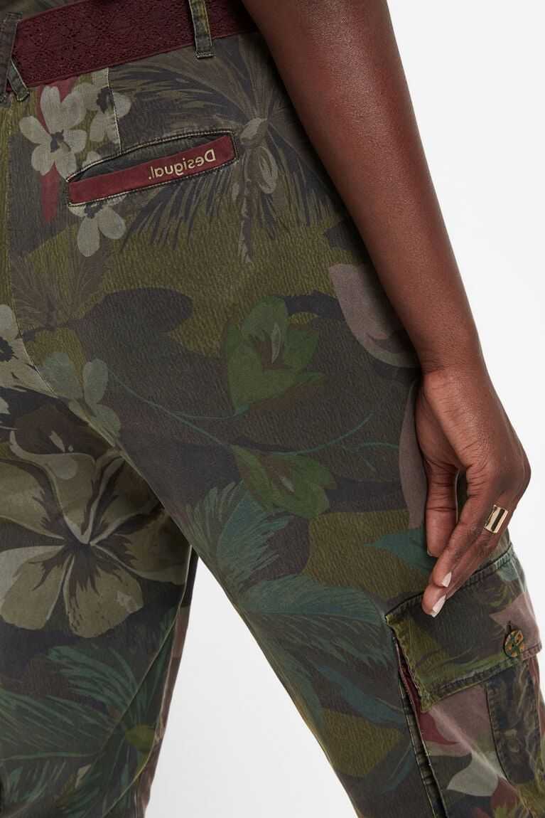 Leggins Desigual Floral Tencel cargo trousers Mujer | WPH592610