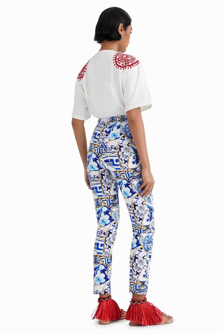 Leggins Desigual Stella Jean printed slim trousers Mujer | IFB168075