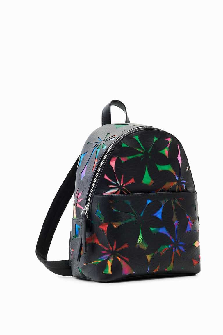 Mochilas Desigual Small with die-cut flowers Mujer | JVI091578