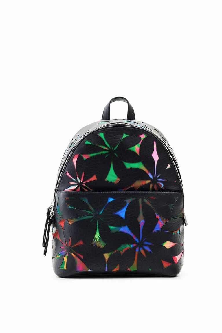 Mochilas Desigual Small with die-cut flowers Mujer | JVI091578