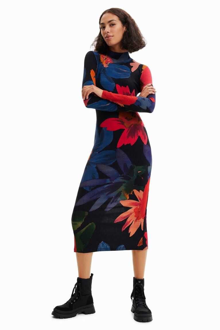 Mono Desigual Floral midi Mujer | VCI361278