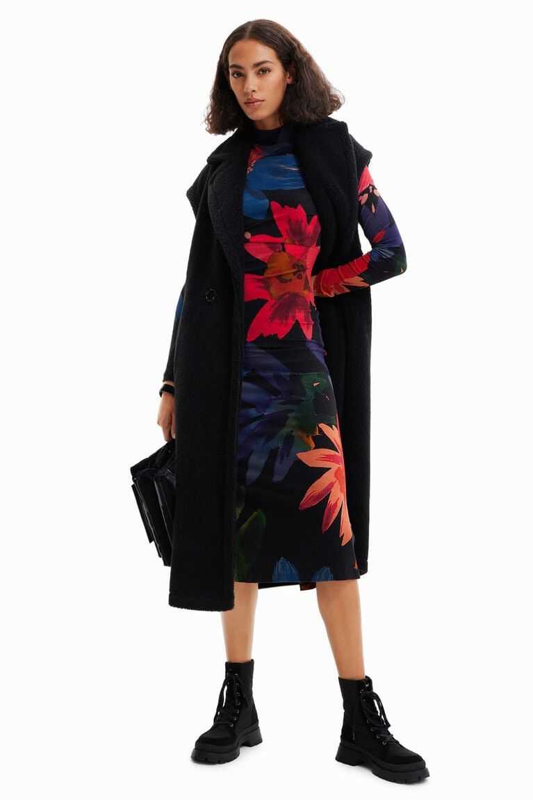 Mono Desigual Floral midi Mujer | VCI361278