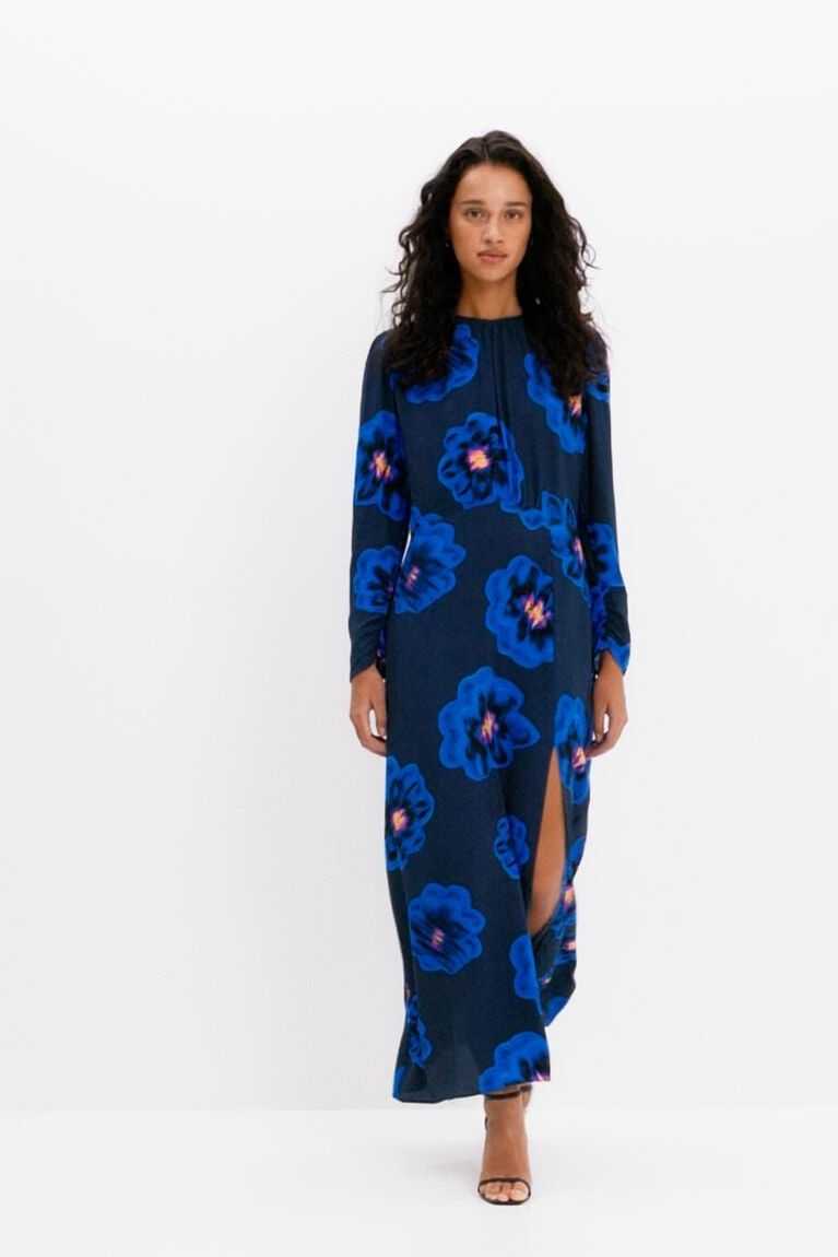 Mono Desigual Long floral slit Mujer | ZPD405831