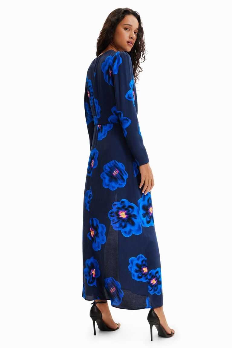 Mono Desigual Long floral slit Mujer | ZPD405831