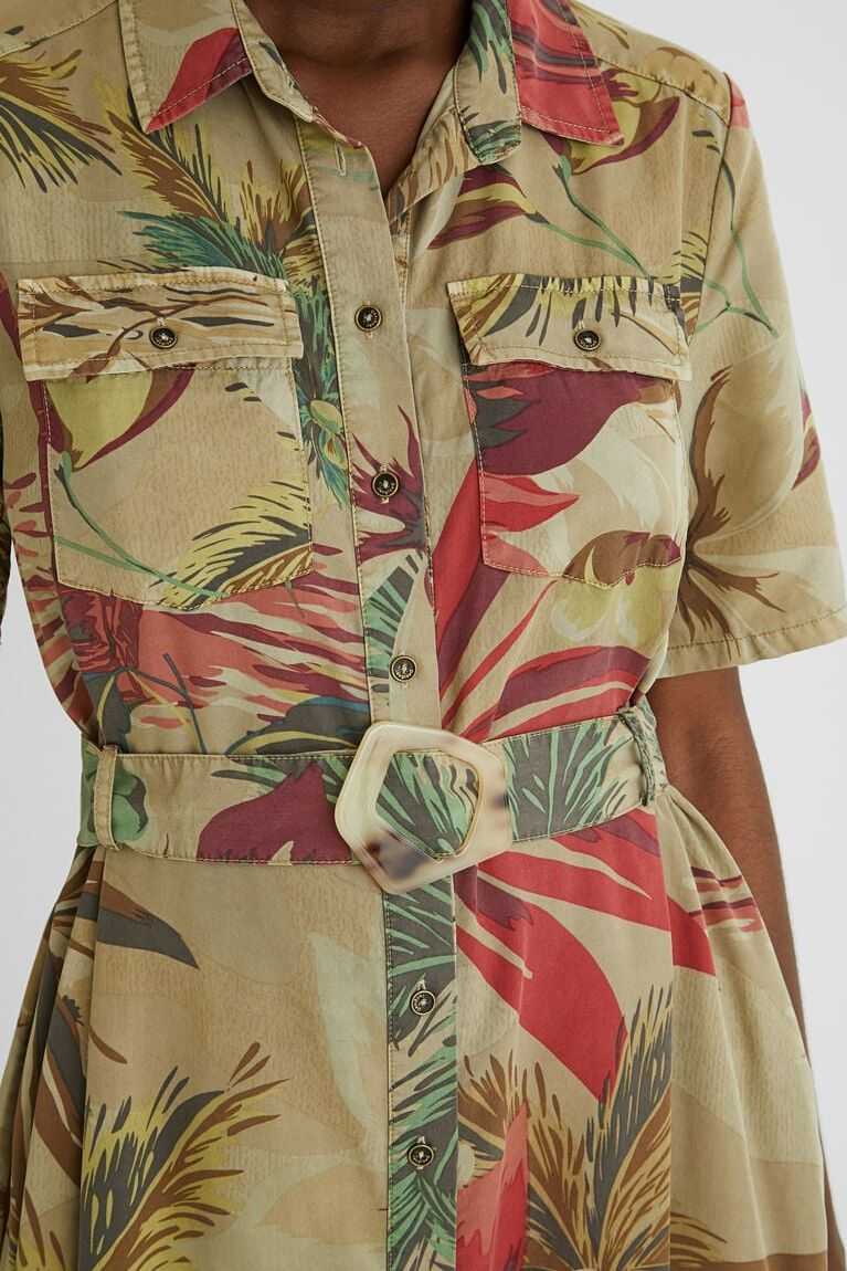 Mono Desigual Long tropical shirt Mujer | MWV587216