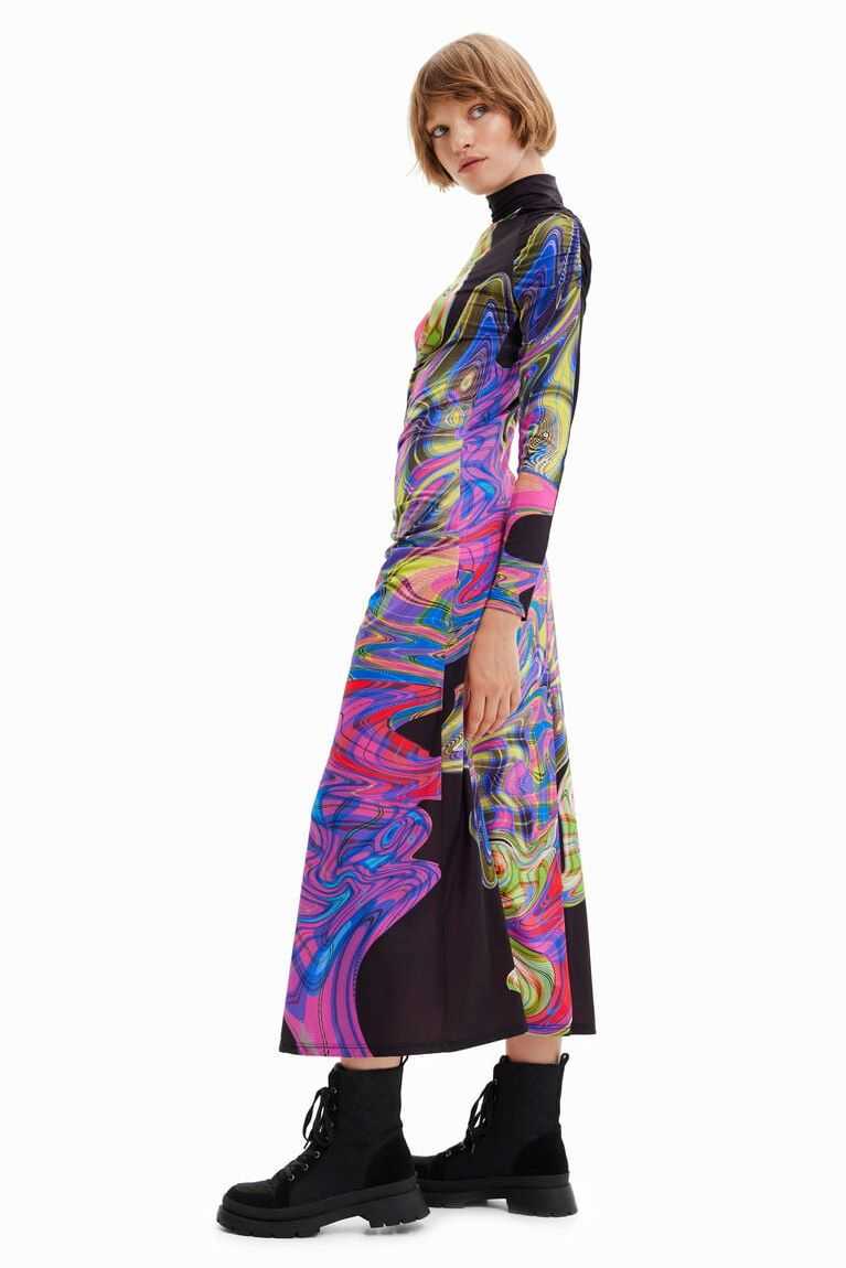 Mono Desigual Maria Escote slim midi Mujer | HNV381560