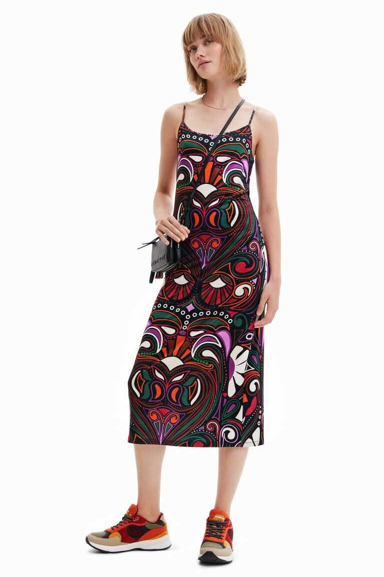 Mono Desigual Retro midi Mujer | LJQ031462