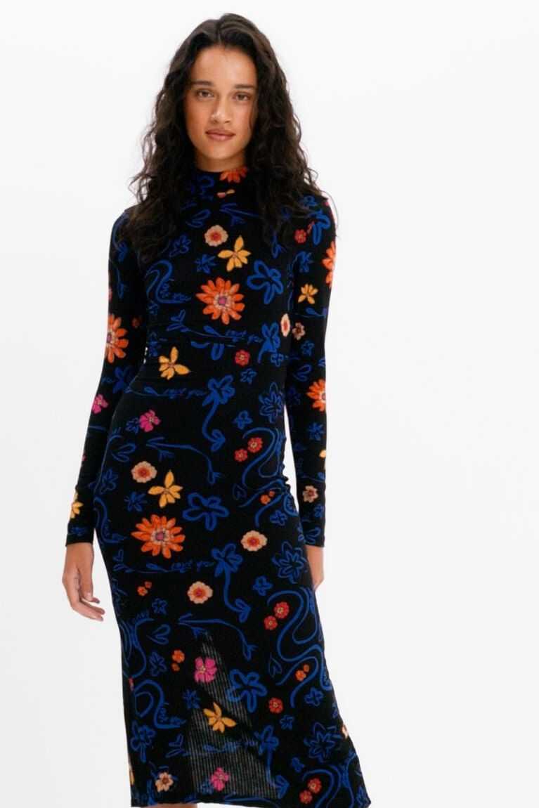 Mono Desigual Slim floral midi Mujer | DFZ967825