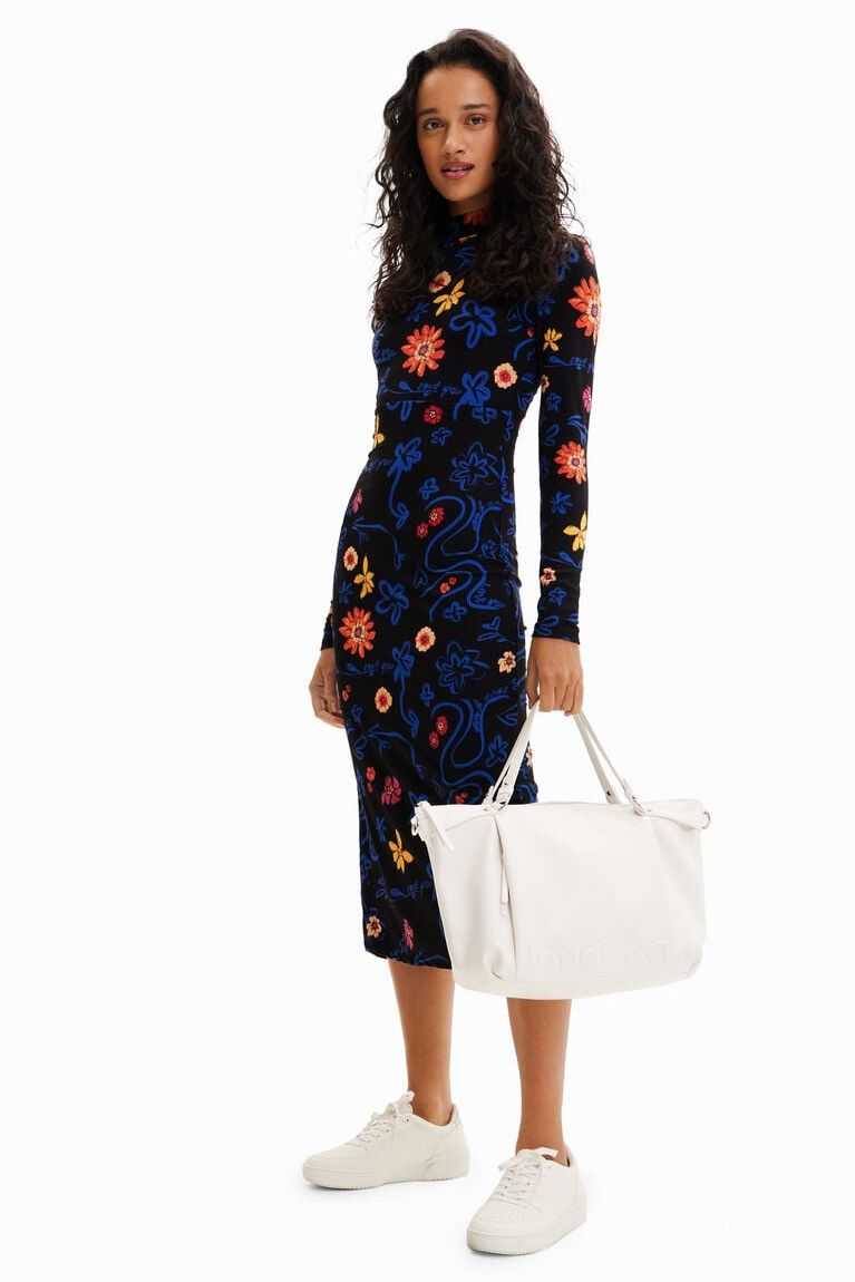 Mono Desigual Slim floral midi Mujer | DFZ967825