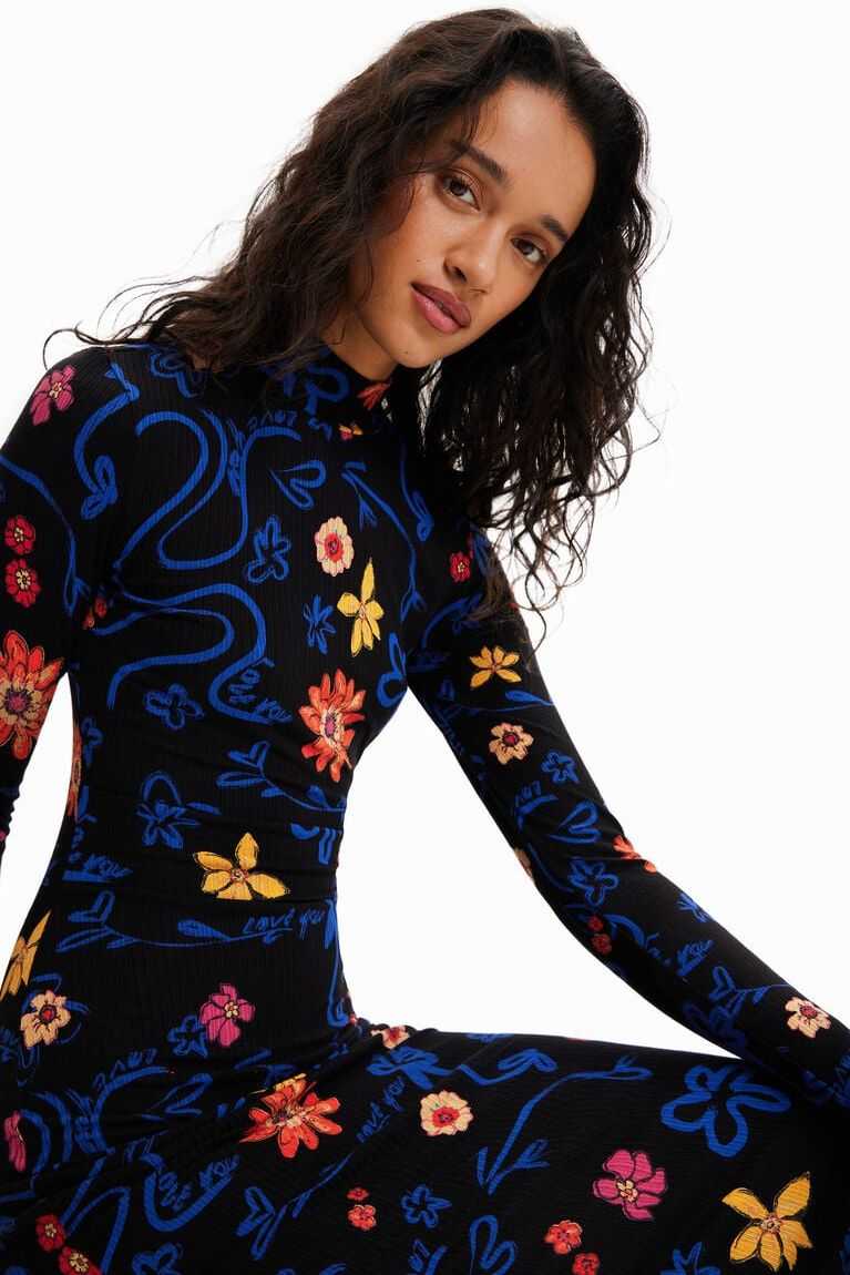 Mono Desigual Slim floral midi Mujer | DFZ967825