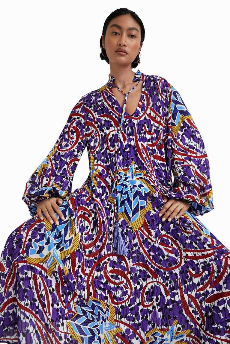 Mono Desigual Stella Jean long kaftan Mujer | JZD978032