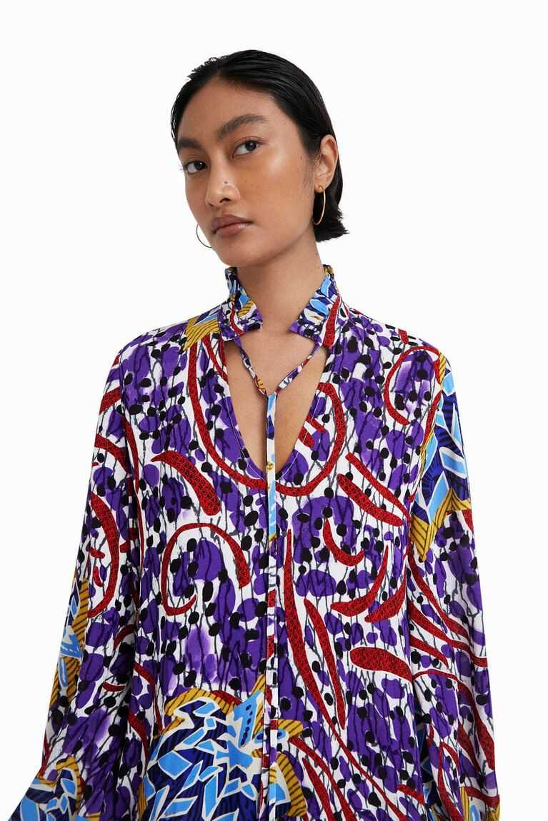 Mono Desigual Stella Jean long kaftan Mujer | JZD978032