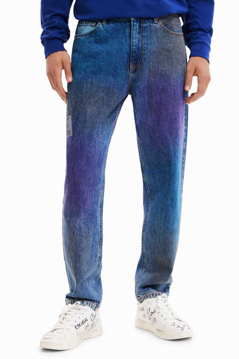 Pantalones Desigual Directo distressed jeans Hombre | BDP872130